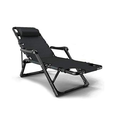 Imagem de YYBOES Espreguiçadeiras, conjuntos de móveis de jardim resistentes, espreguiçadeiras, cadeiras de jardim de acampamento, cadeiras dobráveis reclináveis à prova d'água, espreguiçadeiras de metal para