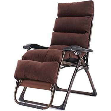 Imagem de Cadeira dobrável reclinável dobrável, espreguiçadeira portátil para mulheres grávidas, cadeira inclinada para casa com almofadas removíveis, cadeiras de gravidade zero
