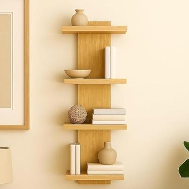 Imagem de Prateleiras De Parede — Para Organizar Sua Sala De Estar, Quarto, Cozinha Ou EscritóRio Em Casa(CARVALHO)