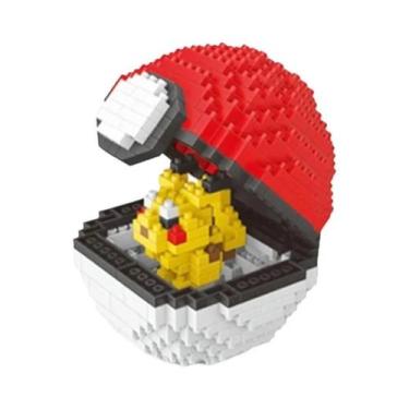 Imagem de Novo 20 estilos poke bola blocos pequenas partículas mini construção m