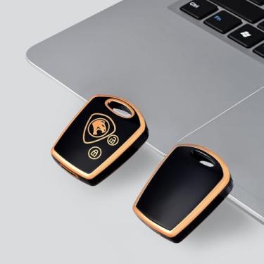 Imagem de Capa de TPU para Proton Wira 415 416 Persona com 2 botões de controle remoto, capa protetora, porta-chaves, acessório automotivo