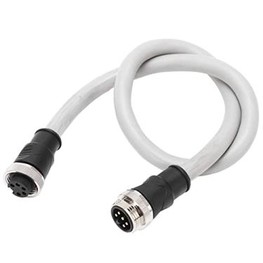 Imagem de aqxreight Cabo Backbone de 0.5m, Rosca 7/8 pol., 5 Pinos, Macho para Fêmea, Conector Universal para Transporte Ferroviário de Motor