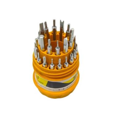 Imagem de Kit de Chaves de Precisão 31 em 1, Fenda Allen Torx, com Cabo Emborrachado e Estojo, para Manutenção de Celulares e Eletrônicos