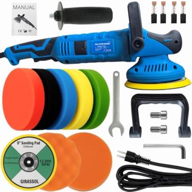 Imagem de KaQi, Politriz Dupla Ação 1050W Roto Orbital + Kit Polimento Auto Detailers KaQi 7150P-220v-KP4