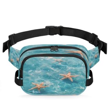 Imagem de Pochete abstrata de mármore rosa para mulheres e homens com alça ajustável, bolsa transversal, bolsa de peito, bolsa tiracolo, Cor 19