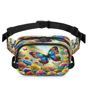 Imagem de Pochete preta para mulheres e homens com alça ajustável, bolsa transversal, bolsa de peito, bolsa tiracolo, Cor 20