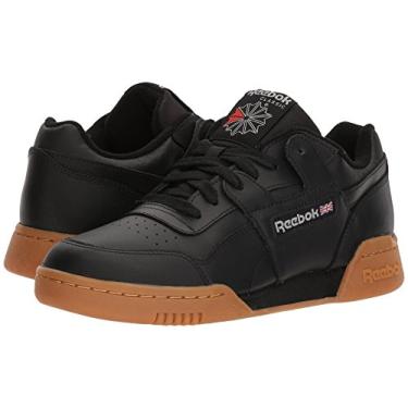 Imagem de Reebok Tênis masculino Workout Plus, Preto/Carbono/Vermelho Clássico, 36