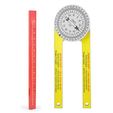 Imagem de Protração de Serra Ângulo 360 Buscador com Escalas Gravadas Precisão para Carpintaria Corte Posicionamento Marcenaria em