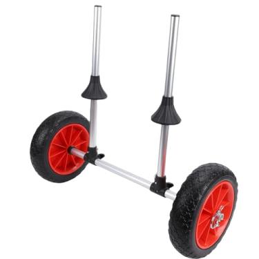 Imagem de Luocute Carrinho de Caiaque Dobrável, Porta-carrinho de Canoa Com Estrutura de Liga de Alumínio Leve Com Pneus de Borracha Resistentes, Carrinhos de Caiaque para Jangadas Abertas e Em