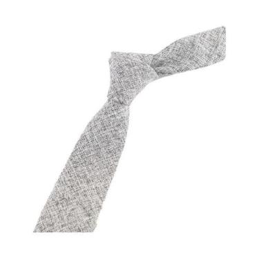 Imagem de Gravata Masculina Slim De 6cm 100% Algodão Feita À Mão Alta Qualidade 