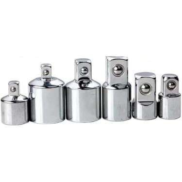 Imagem de Conjunto de Redutores de Conversores de Adaptadores de Soquete de Impacto Quadrado de 6Pcs 1/4", 3/8", 1/2" Conjunto de Soquete de Ratchete