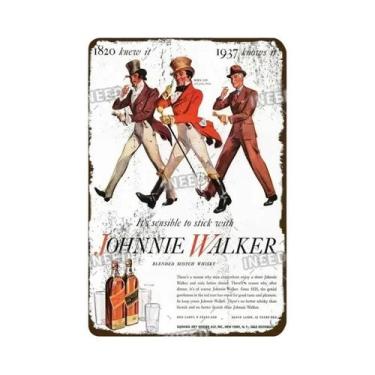 Imagem de Placa Decorativa De Metal Retro Vintage JIM BEAM Para Bar, Pub, Clube,