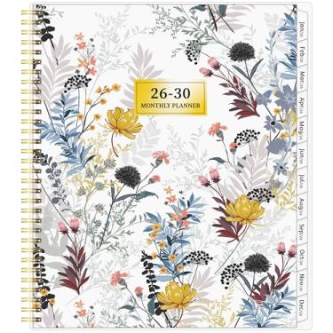 Imagem de Agenda mensal 2026-2030, agenda de 5 anos 2026-2030, janeiro de 2026 a dezembro de 2030, 21 x 28 cm, capa pautada, capa flexível, espiral encadernada, bolso, 60 abas mensais revestidas, anotações e