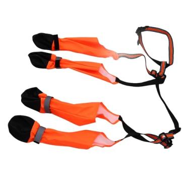 Imagem de Fabater Botas Suspensas para Cães, Protetor Refletivo de Patas à Prova de água para Caminhadas Ao Ar Livre, Laranja, Calças Anti-sujeira para Cães, Sapatos para Animais de Estimação para Poodles, (M)