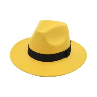 Imagem de Chapéus Jazz De Lã Unissex Com Aba Larga Estilo Inglês Outono Inverno 