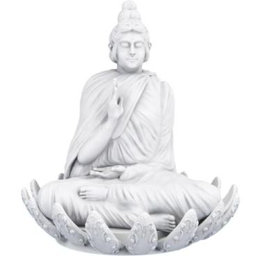 Imagem de Estátua Imagem Budista Buda Sidarta Gautama - Versão 5 (Cor Mármore)