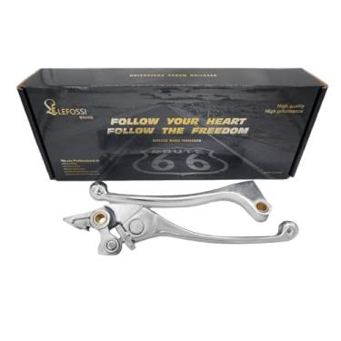 Imagem de Conjunto de alavancas de freio de substituição para motocicleta da Lefossi para Honda CBR 600 F1/F2/F3/F4/F4i 1987-2007 CBR 900 RR 1993-1999 CB 900 919 Hornet 2002-2006 CB 600 Hornet 1998-2006 Prata polida