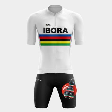 Imagem de Conjunto de Ciclismo Masculino - Camisa Roda Vermelha (PRO) e Bermuda GEL (WAY)-Masculino