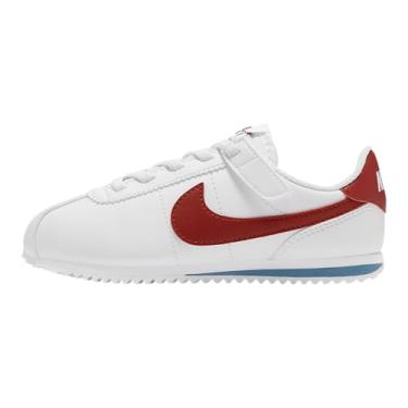 Imagem de Nike Tênis infantil Cortez EasyOn (DM0951-115, branco/azul universitário/vermelho), Branco/azul universitário/vermelho universitário, 22