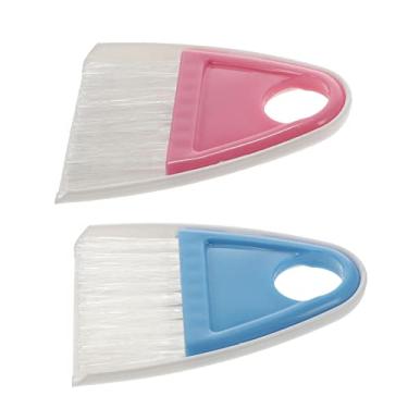 Imagem de WRITWAA Conjunto de mini vassoura de pá de lixo, 2 peças, vassoura de limpeza de mesa para pelos de animais de estimação, suprimentos domésticos aleatórios