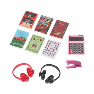 Imagem de predolo Livros em miniatura para casa de bonecas, escala 1:12, para artesanato DIY, decoração de escritório/sala de estudos para meninos e meninas.