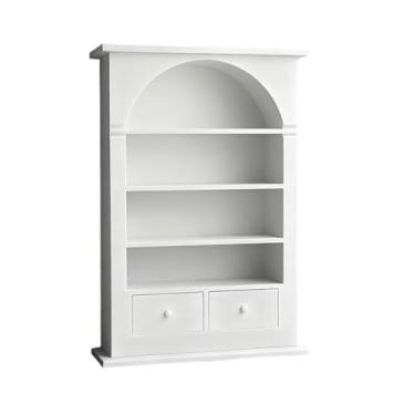 Imagem de harayaa Armário em miniatura para casa de bonecas, escala 1:12, estante de livros feita à mão para crianças, brinquedo de faz de conta, armário para sala de