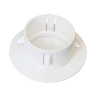 Imagem de Baoblaze Placa de cobertura circular branca para orifícios no teto, fácil instalação, compacta, para vedação de orifícios de ar condicionado, acabamento para, 70 a 79 Buracos