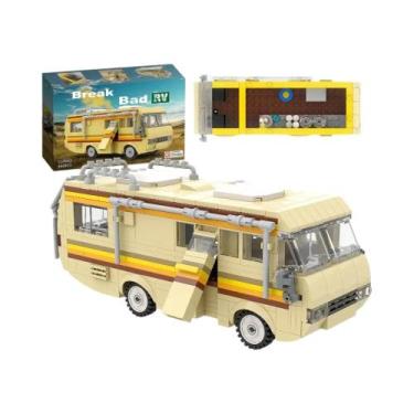 Imagem de Blocos De Montar DIY Para Adultos, Modelo De Van Camper Do Filme Break