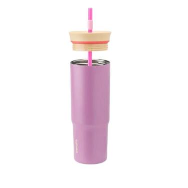 Imagem de Copo Owala Tumbler Stainless Steel Termica 24Oz / 710Ml - Purple Smell The Roses-Unissex