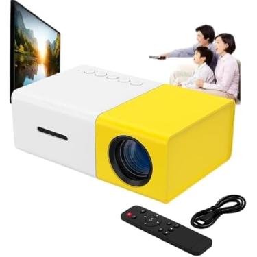 Imagem de Mini Projetor Portátil YG-300 600 Lúmens Suporte 1080p HDMI Para Filmes Séries Jogos Compatível com TV e PC