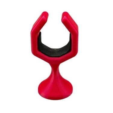 Imagem de RNXRZANK Apoio de Mão para Taco de Bilhar, Estabilizador de Ponte, Suporte Universal Ergonômico para Taco de Sinuca, Ferramenta Auxiliar Leve Feita de Material, Vermelho