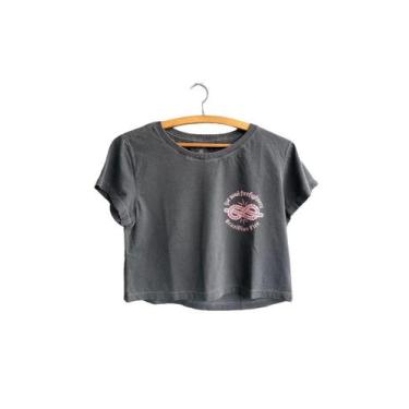 Imagem de Camiseta Cropped - For Soul Firefighters Cor: Chumbo estonado, M