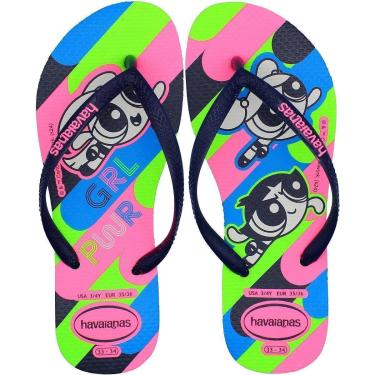 Imagem de Chinelo de Dedo Infantil Havaianas Kids Slim Powerpuff Girls Menina-Feminino