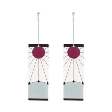 Imagem de Brincos De Acrílico Demon Slayer Kimetsu No Yaiba Para Mulheres E Home