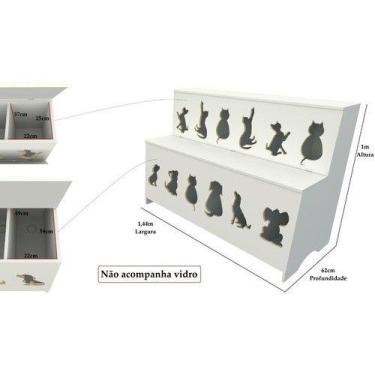 Imagem de Expositor De Ração: Pet Box Kids 12 Divisões - VETORIAL MÓVEIS