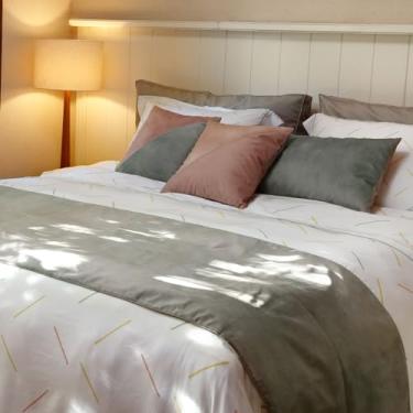 Imagem de Artelassê Jogo de Lençol King 300 Fios Lume Branco Neve