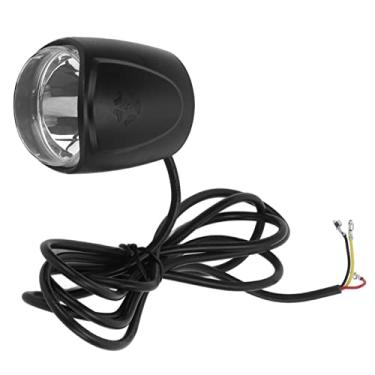 Imagem de RiToEasysports Farol de Bicicleta Elétrica, Espelho Acrílico de Plástico ABS 2 Em 1 24-80V LED Luz Frontal Com Chifre Farol de Bicicleta Elétrica para Ciclismo Ao Ar Livre