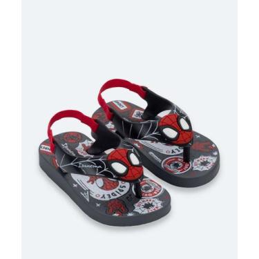 Imagem de Chinelo Ipanema Infantil Bebê Homem Aranha Preto-38103, 19, Preto