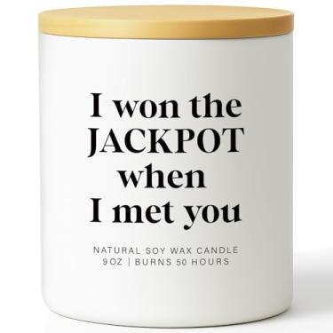 Imagem de Presentes para ele, casal, vela de dia dos namorados, Lucky in Love, velas de cera de soja, presente romântico para namorada, namorado, esposa, marido, aniversário, presente para mulheres, homens