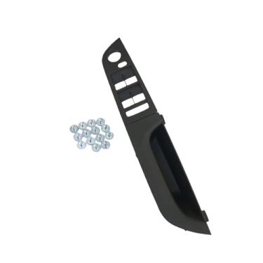 Imagem de Compatível com BMW Série 3 E90 E91 316 318 320 325 328i RHD Motorista da mão direita Porta interna do carro Apoio de braço Interruptor da janela Painel de substituição(Black 37.5 Low-end)