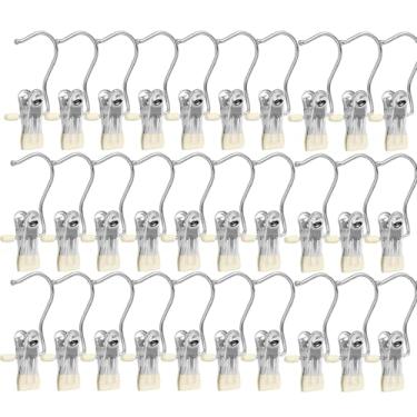 Imagem de Suportes multifuncionais para botas clips ganchos de lavanderia pinças roupa resistentes organizador cabides armário meias toalhas prendedores em mass