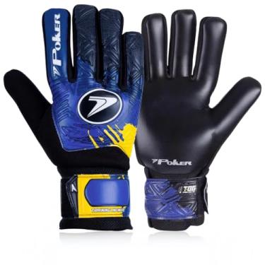 Imagem de Luva Futebol de Campo Training Infinity Adulto Poker (Azul, Médio)