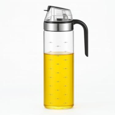Imagem de Garrafa de Vidro para Cozinha tipo Dispensing Bottle com Porta Azeite Porta Oleo Azeiteiro e Galeteiro de Vidro Azeite e Vinagre para Temperos e Organização Culinária (1PCS)
