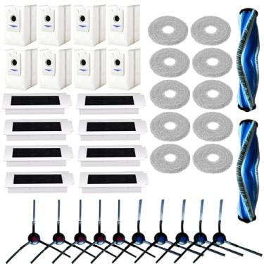 Imagem de Domayllay (Pacote com 38 kits de acessórios de substituição para Ecovacs DEEBOT T30S / T30S Pro / T30S Combo — Conjunto de peças sobressalentes para aspirador e esfregão com 2 escovas, 8 filtros HEPA