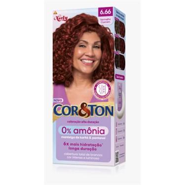 Imagem de Tintura Cor&Ton Sem Amônia 6.66 Vermelho Carmesim