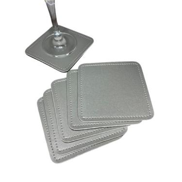 Imagem de Porta Copos Em material sintético luxo Para Sua Mesa 6porta Copo - NOG