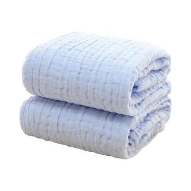 Imagem de Toalha De Banho Para Bebês De 6 Camadas, Manta De Musselina De Algodão