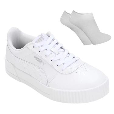 Imagem de Kit Tênis Puma Carina Lux Feminino + Par de Meia