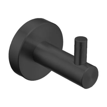 Imagem de CABIDEIRO DROP SIMPLES DE PAREDE EM AÇO INOX BLACK MATTE DPACE9510