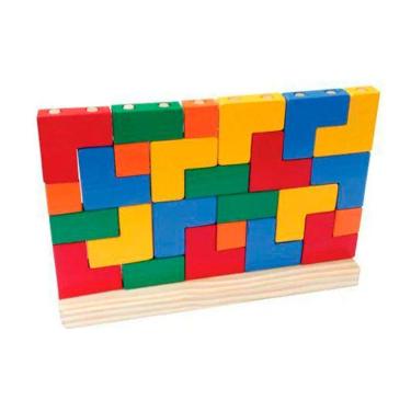 Imagem de Brinquedos Educativos Blocos De Encaixe 25 Peças